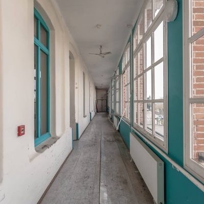 Pastel hallway