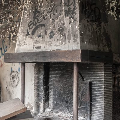 Burnt fireplace