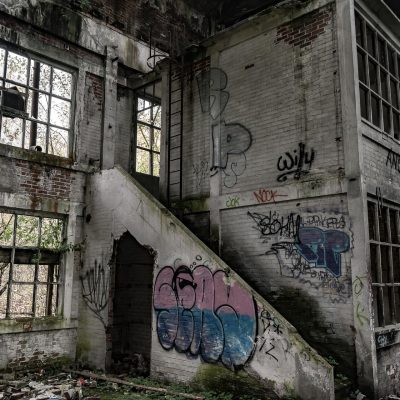 Indoor brick building
