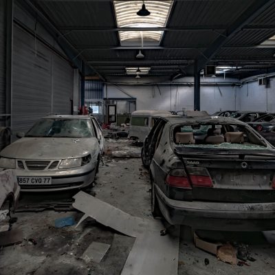 The Saab garage
